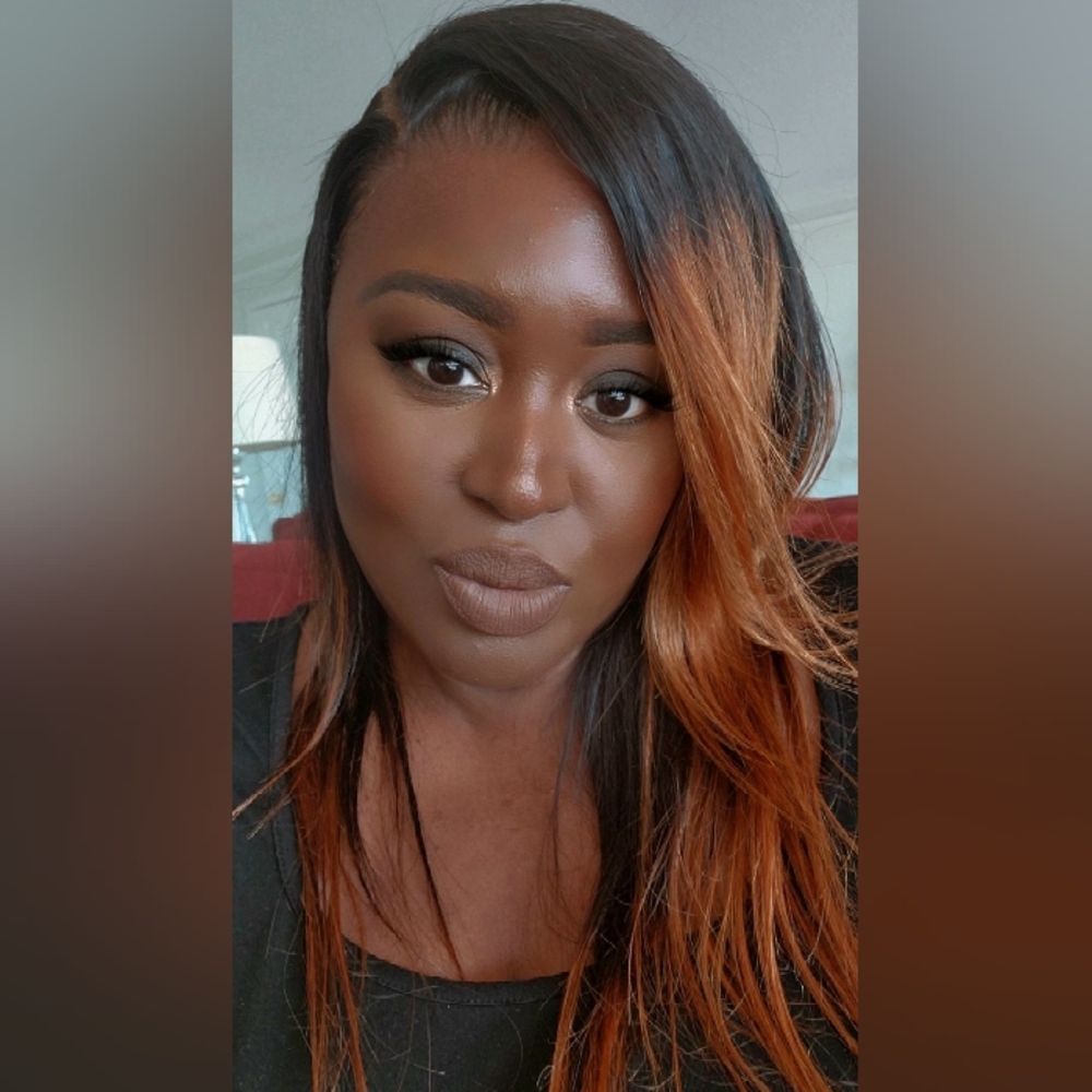 Pre❤Gently Worn (Once) Human Hair HD 13X4 LACE FRONTAL Ombre Wig: 16 inches - Picture 5 of 15